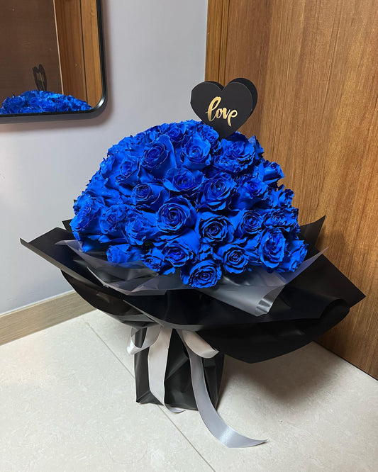 DMFF 99支藍玫瑰花束
