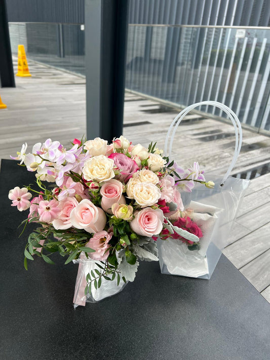 DMFF001 鮮花結婚花球連三襟花