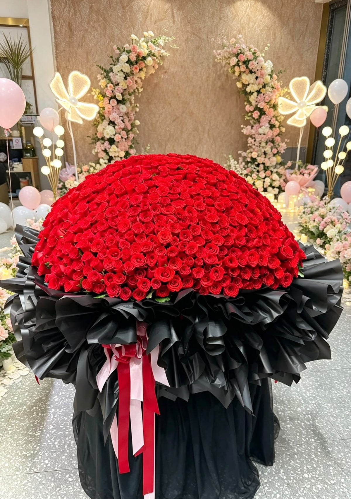DMFF099 999支進口玫瑰花海