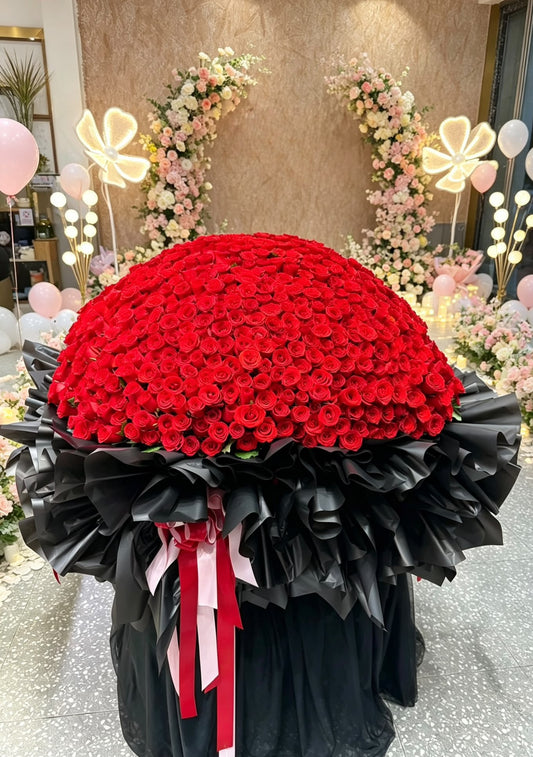 DMFF099 999支進口玫瑰花海